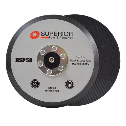 Superior Pads and Abrasives RSP27 5 inch Diameter 8 Hole Sander Hook and Loop... 