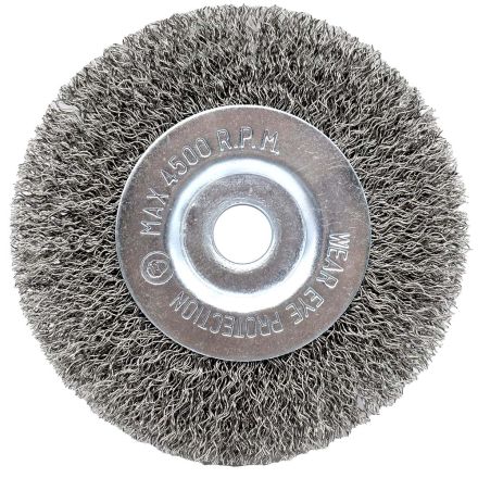 Superior Pads and Abrasives S1804 6-Inch Wire Wheel 1/2-Inch Bore Coarse - 6000 RPM