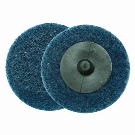 Superior Pads and Abrasives SD2F 2" ROLL-ON/ROLL-OFF Style Surface Conditioning Sanding Disc (Blue / Fine)